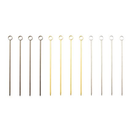 Set de 12 piques avec anneau 3 couleurs